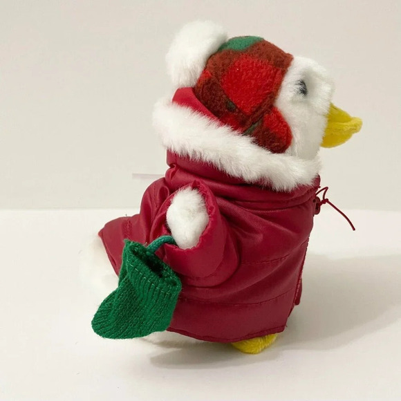 2008 Macys Aflac Plush Duck Talking Collectible Plush Duck Christmas Holiday - Picture 5 of 15
